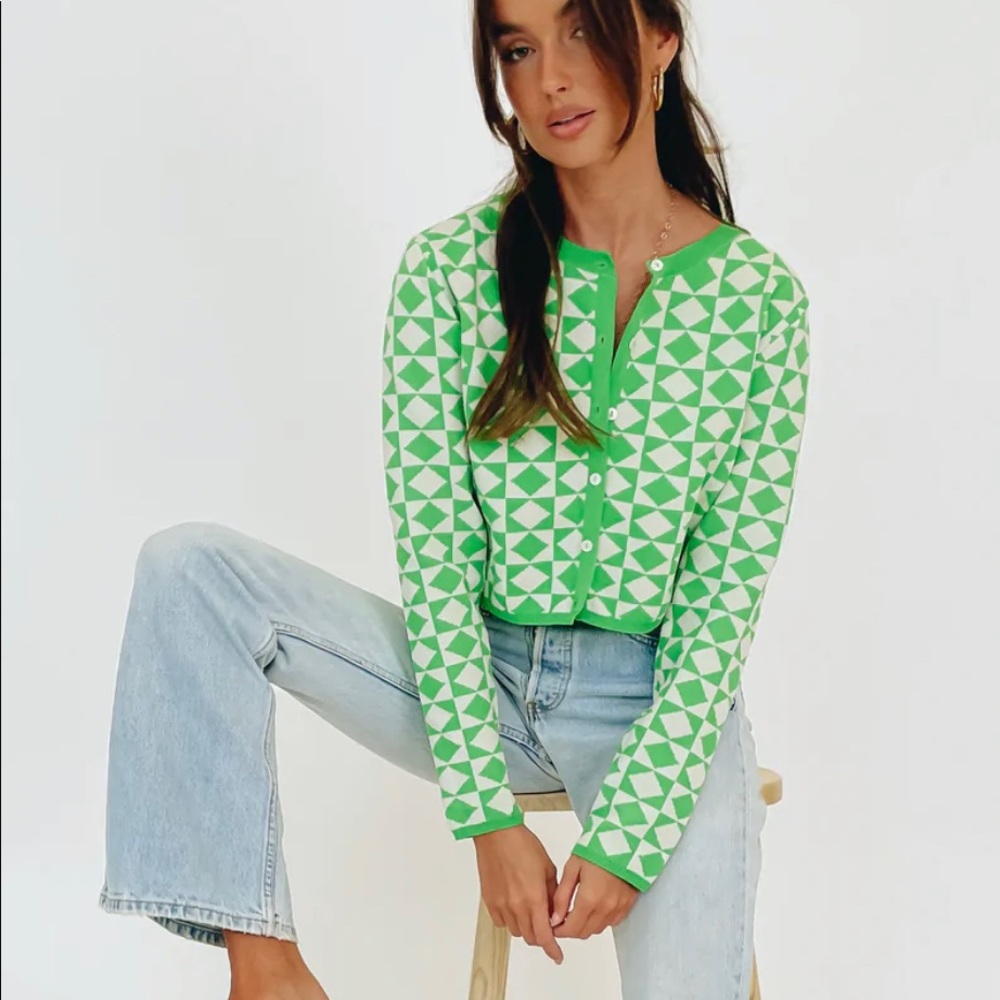 Verge girl button front cardigan